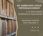 Dr. Debreczeni László Történelemverseny